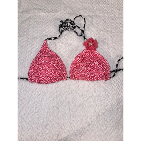 Hobie bikini top pink ruffle size medium - Picture 1 of 7